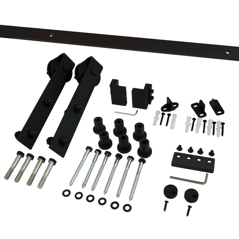 ORCA HARDWARE Flat Track Standard Single Barn Door Hardware Kit Wayfair